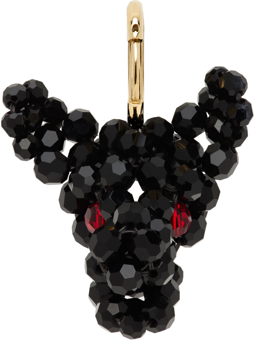 Øreringe Simone Rocha Simone Rocha Beaded Creature Single Earring Sort | ERG511 0903, 0