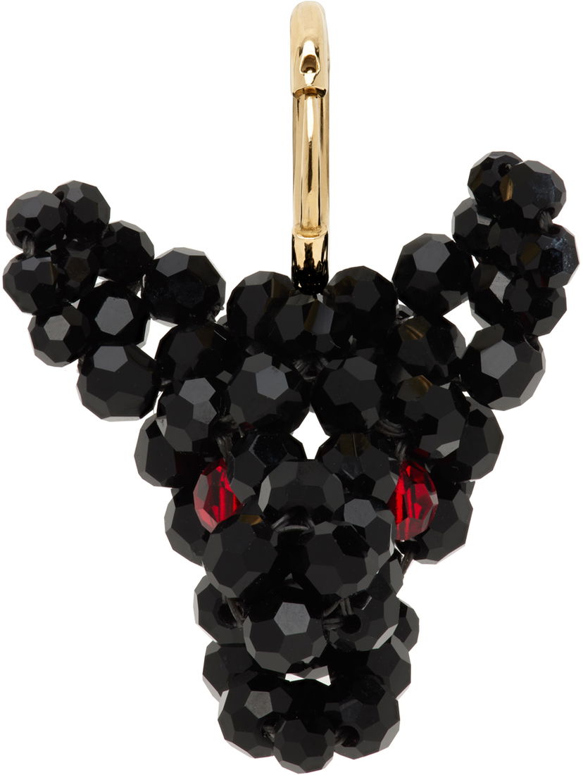 Øreringe Simone Rocha Simone Rocha Beaded Creature Single Earring Sort | ERG511 0903