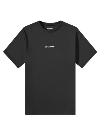 T-shirt Jil Sander Logo Tee Sort | JPUU783506-MU458208-