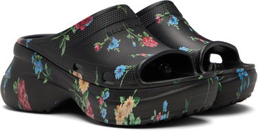 Sneakers og sko Balenciaga Balenciaga Crocs Edition Floral Pool Slides Sort | 677389W1S8G, 3