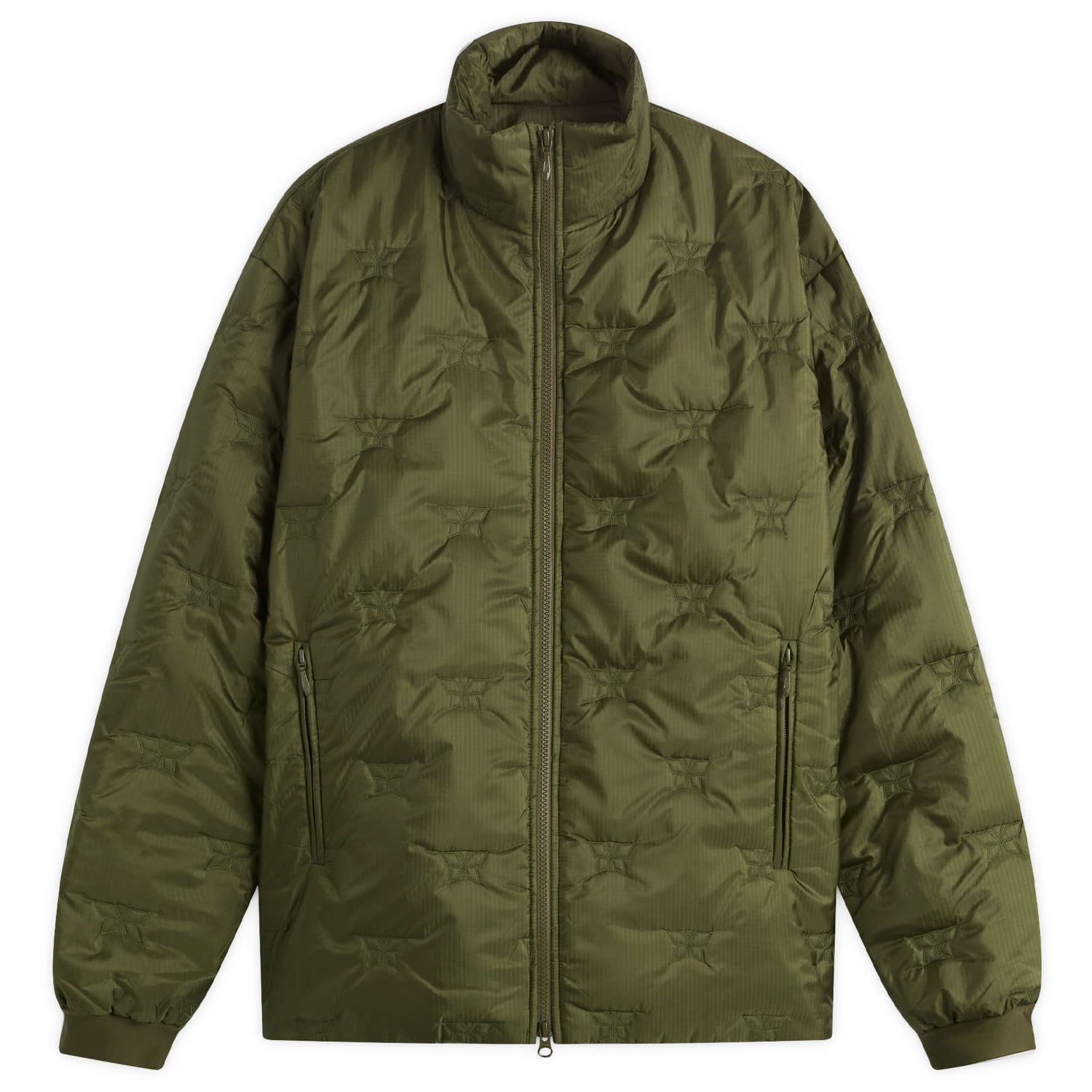Puffer jakke Needles Needles Women's Quilted Puffer Jacket, Size X-Small Grøn | RW177-A, 1