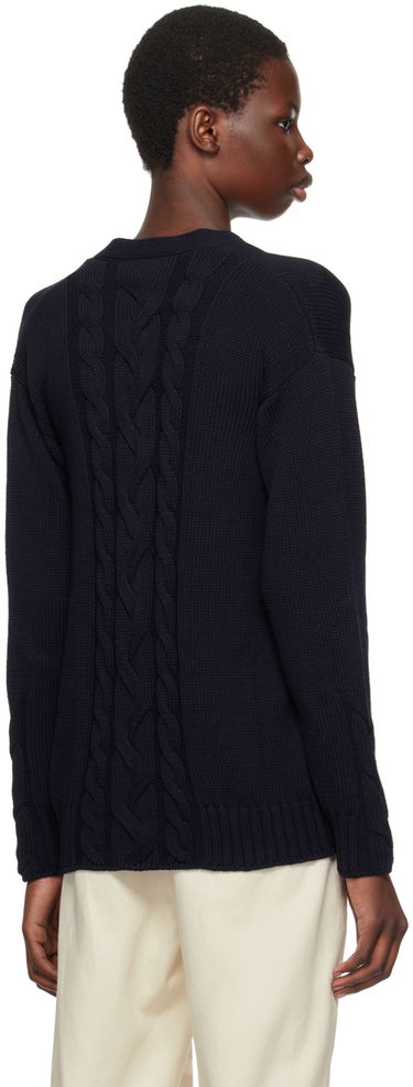 Sweater Max Mara Max Mara Lukas Knit Cardigan Mørkeblå | 2429346051600, 2