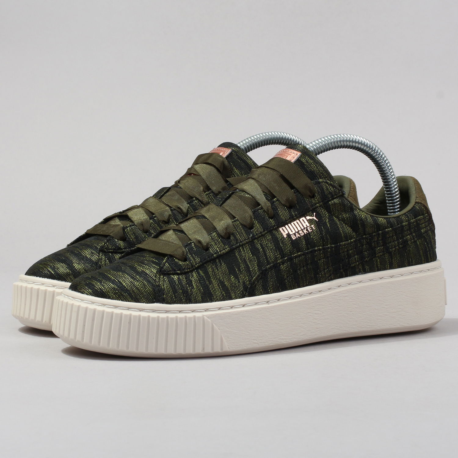 Sneakers og sko Puma Basket Platform VR Wn's olive night - olive night Grøn | 364092 01, 0
