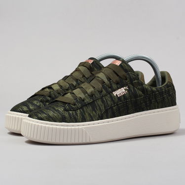 Sneakers og sko Puma Basket Platform VR Wn's olive night - olive night Grøn | 364092 01, 0