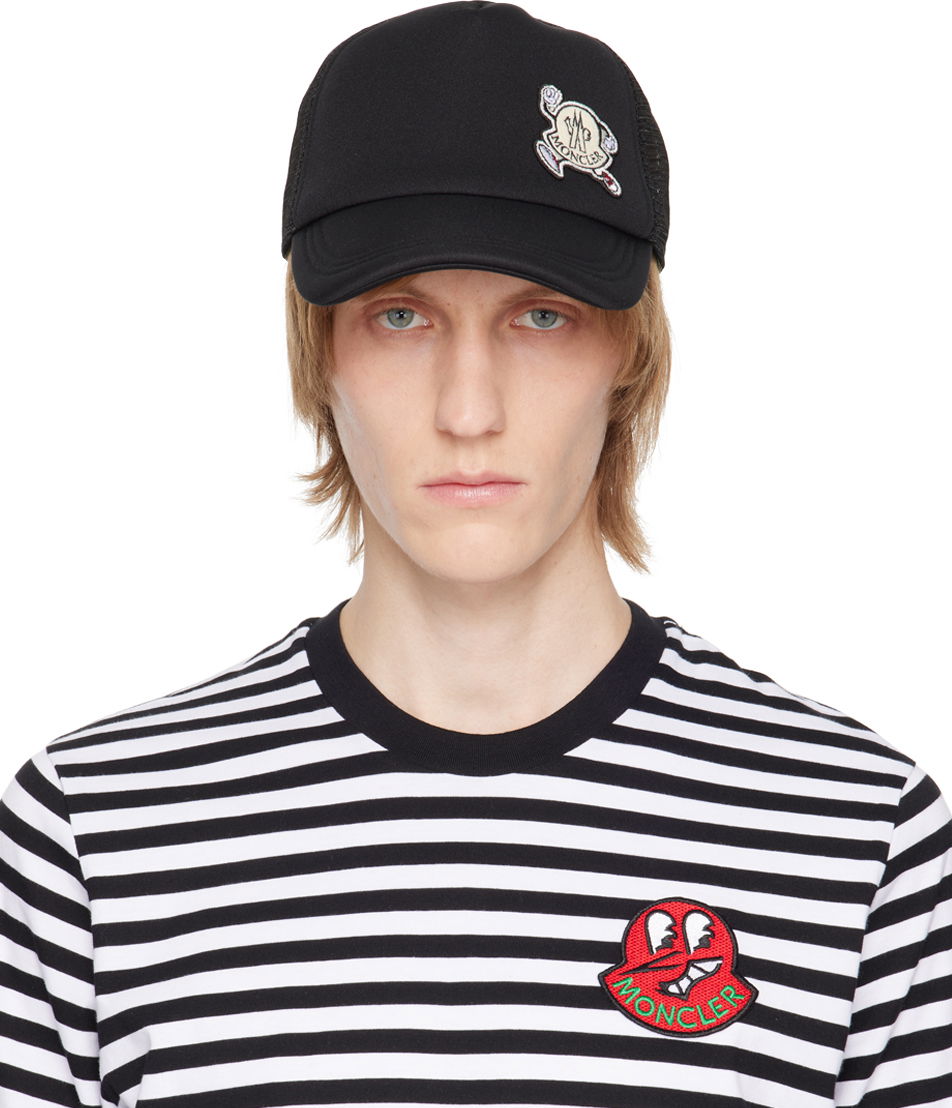 Kasket Moncler Patch Baseball Cap Sort | I10913B000130U155, 0