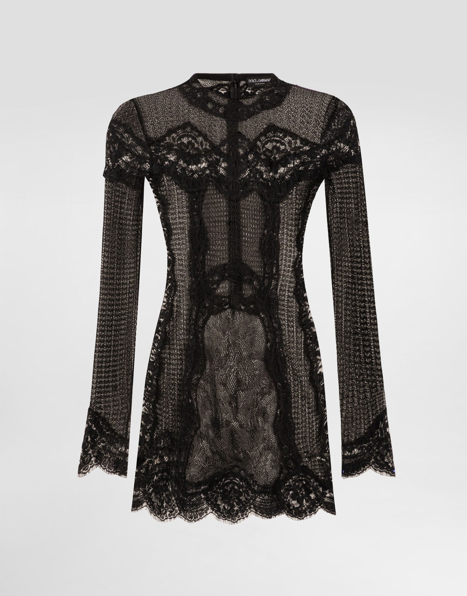 Kjole Dolce & Gabbana Dolce & Gabbana Knitted Lace Dress Sort | FXS53TJGMBSN0000, 0