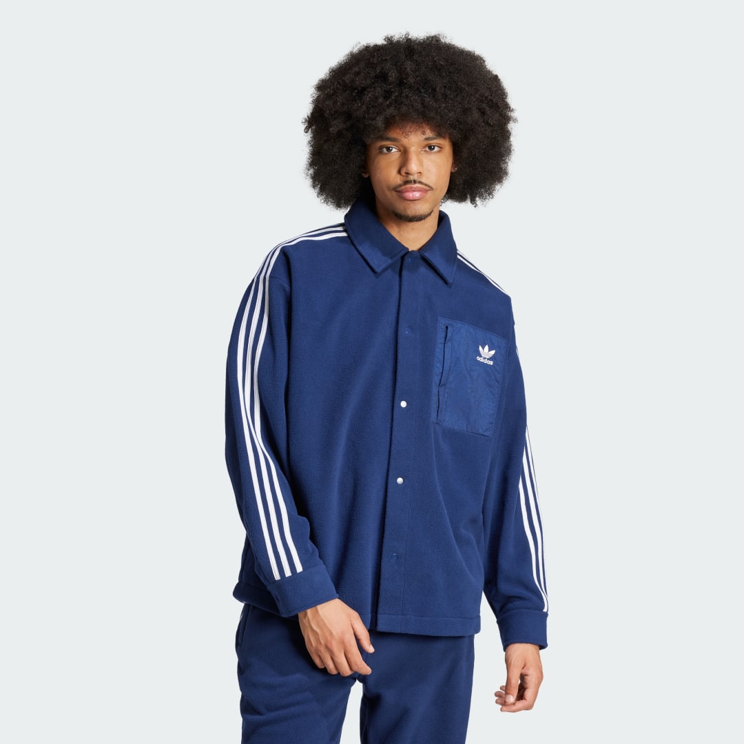 Skjorte adidas Performance Adicolor Polar Fleece Blå | IX5217, 0