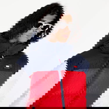 Puffer jakke Tommy Hilfiger Alaska Colour-Blocked Padded Jacket Flerfarvet | DM0FM14460 C87, 2