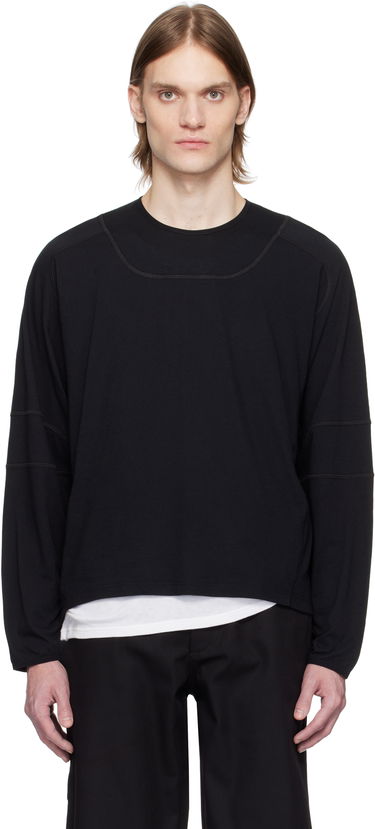 Sweater GR10K GR10K Light Interlock Long Sleeve T-Shirt Sort | BG823124CO, 0