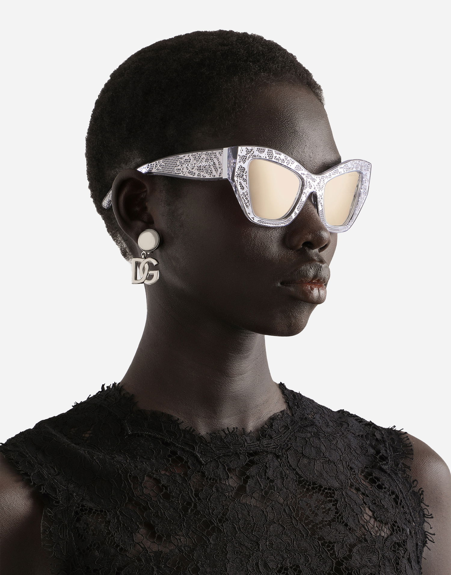 Solbriller Dolce & Gabbana Dolce & Gabbana DG Lace Sunglasses Grå | VG4494VP3AP9V000, 1
