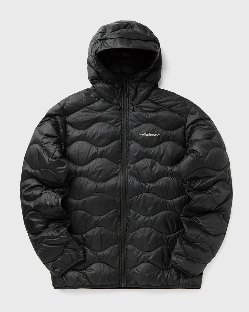 Puffer jakke Peak Performance HeliuDown Hooded Puffer Jacket Sort | G79845020