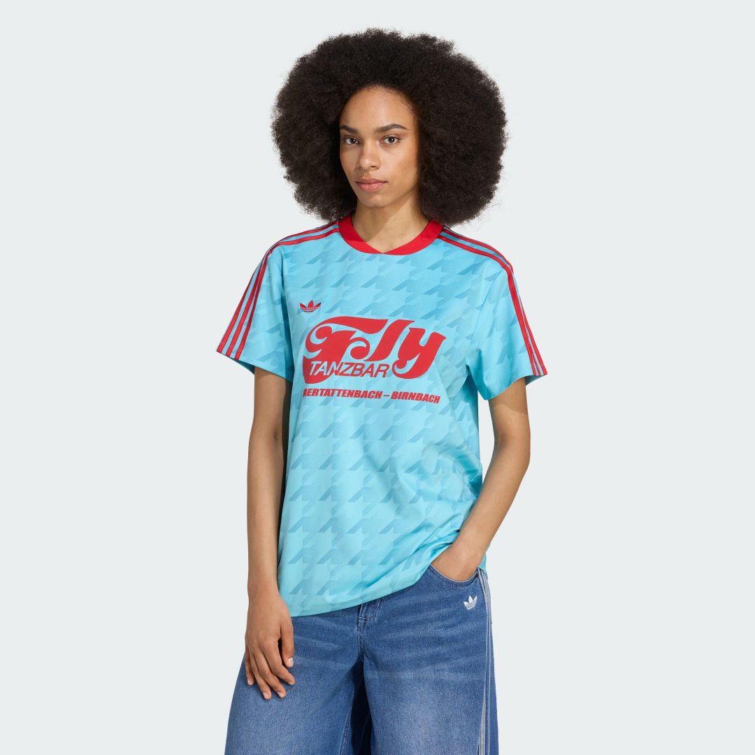 Jersey adidas Performance Allover Print Graphic Football Jersey Turkis | JW2771, 0