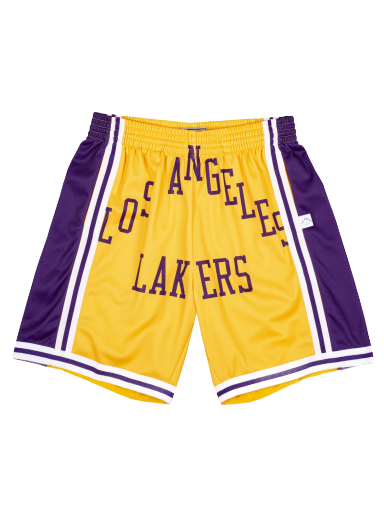 Shorts Mitchell & Ness Blown Out Fashion Shorts Los Angeles Lakers Gul | SHORBW19147-LALLTGD