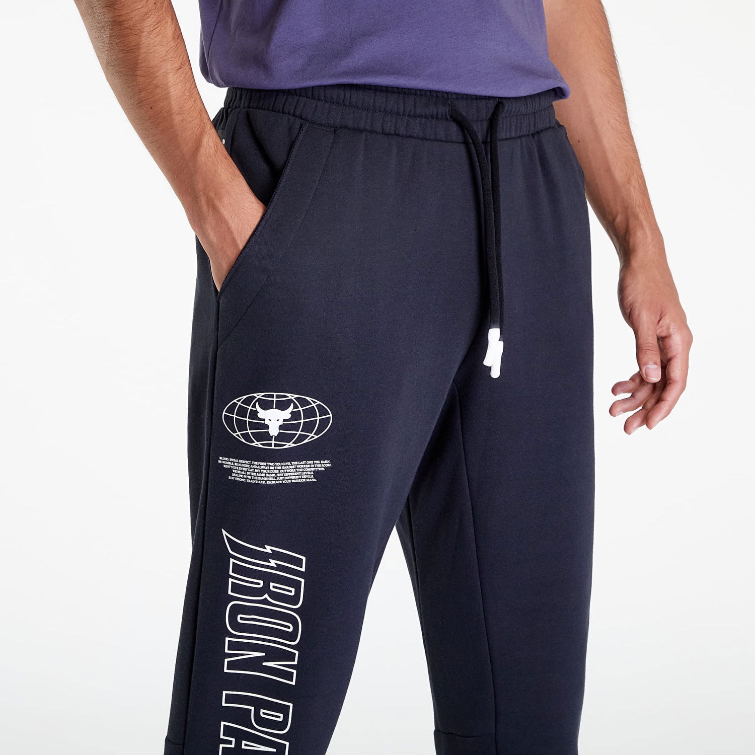 Joggingbukser Under Armour Project Rock Rival Fleece Joggers Sort | 1373564-001, 1