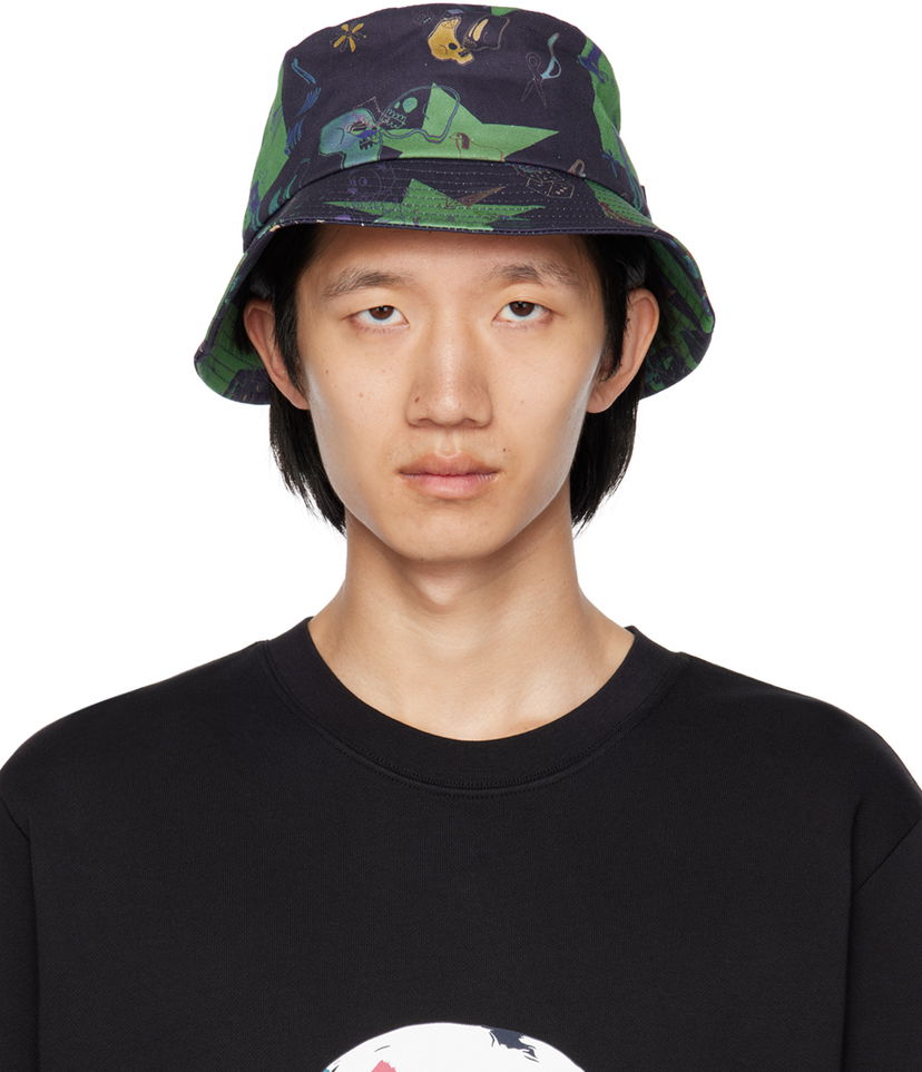 Hat Paul Smith PS Paul Smith Tattoo Print Bucket Hat Flerfarvet | M2A-921DT-M449