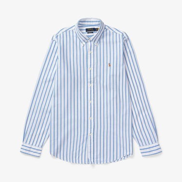 Skjorte Polo by Ralph Lauren Custom Fit Striped Oxford Shirt Flerfarvet | 710906622001, 0