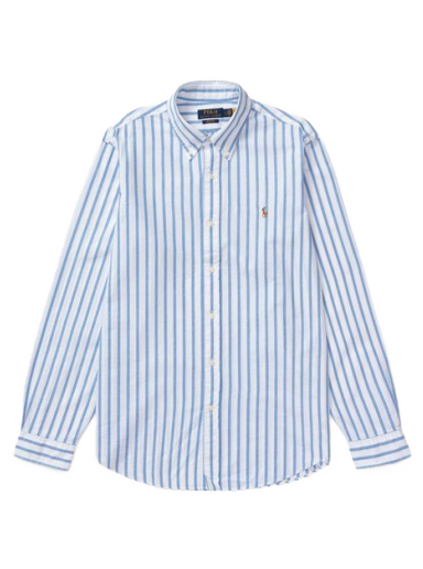 Skjorte Polo by Ralph Lauren Custom Fit Striped Oxford Shirt Flerfarvet | 710906622001