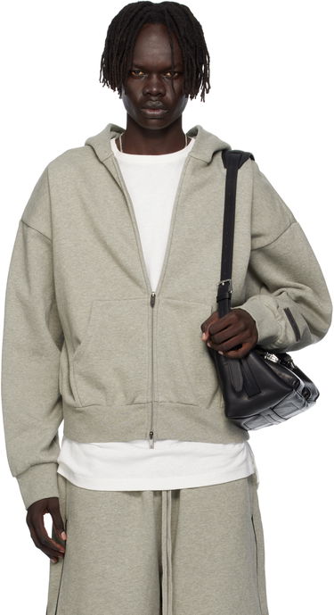 Sweatshirt Fear of God Fear of God ESSENTIALS Fleece Zip-Up Hoodie Grå | 192SP254785F, 0