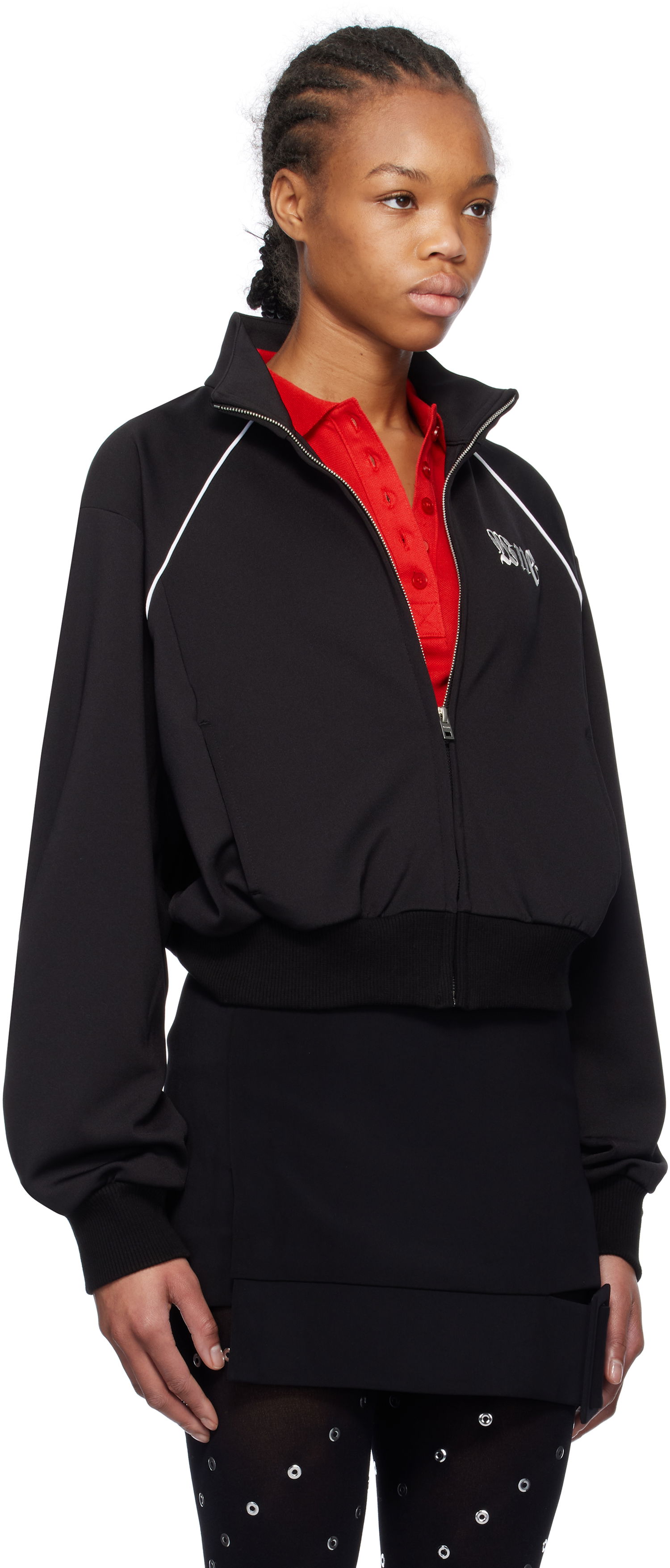 Træningsdragt We11done We11done Logo Track Jacket Sort | WD-TJ0-25-855-W-BK, 1