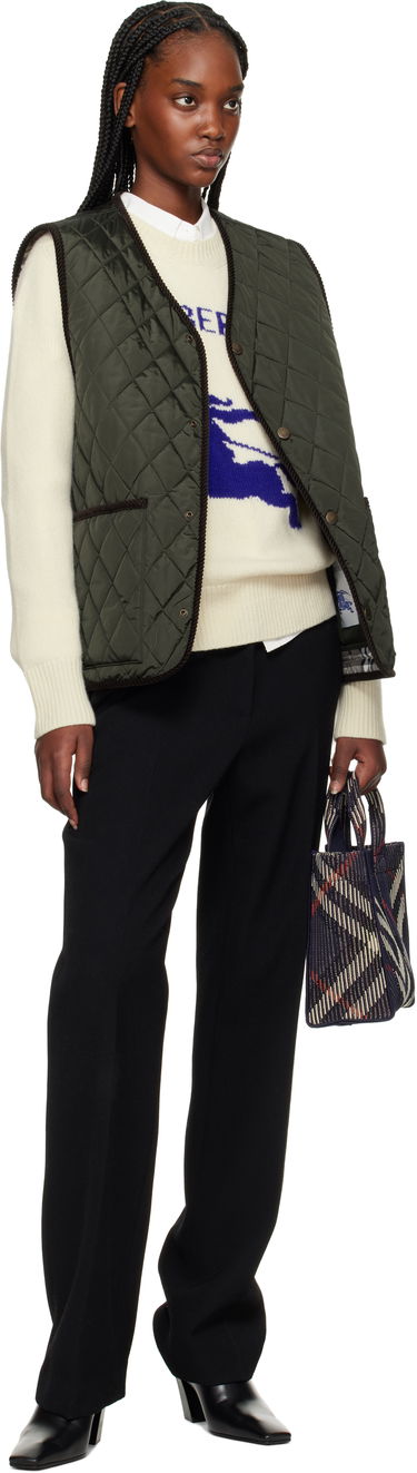 Vest Burberry Burberry Quilted Vest Grøn | 8108400, 3