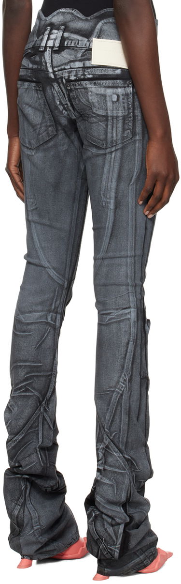 Jeans Ottolinger Ottolinger Trompe-l'œil Printed Skinny Jeans Grå | 1704712, 2