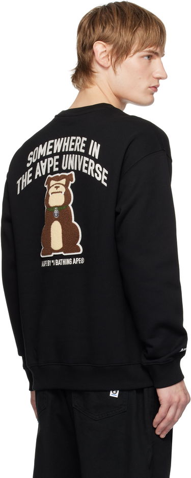 Sweatshirt AAPE by A Bathing Ape AAPE by A Bathing Ape 'AAPER' Crewneck Sweatshirt Sort | AAPSWMB379XXNBKX, 2