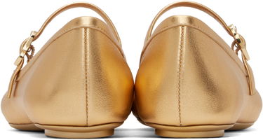 Sneakers og sko Gianvito Rossi Rossi Carla Ballerina Flats Metalisk | G22223-05GOM-NSW, 1