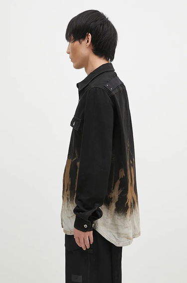 Skjorte Rick Owens Oversize Shirt Sort | DU02D2755.BSUN, 1