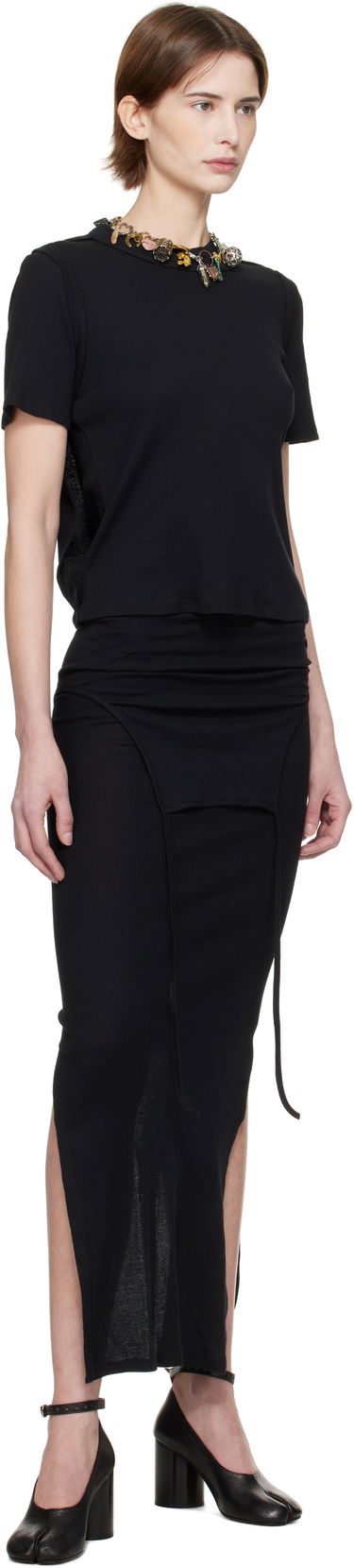 Nederdel Eckhaus Latta Eckhaus Latta Flip Midi Skirt Sort | 1206-EL-PS25-A -, 3