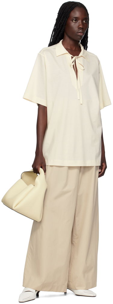 Polo skjorte TOTEME TOTEME Self-Tie Polo Beige | 233-5069-785, 3
