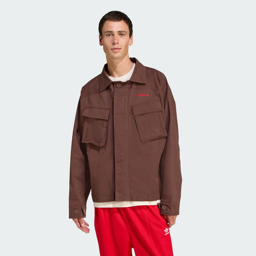Jakke adidas Performance Straight Fit Jacket Brun | JX3104