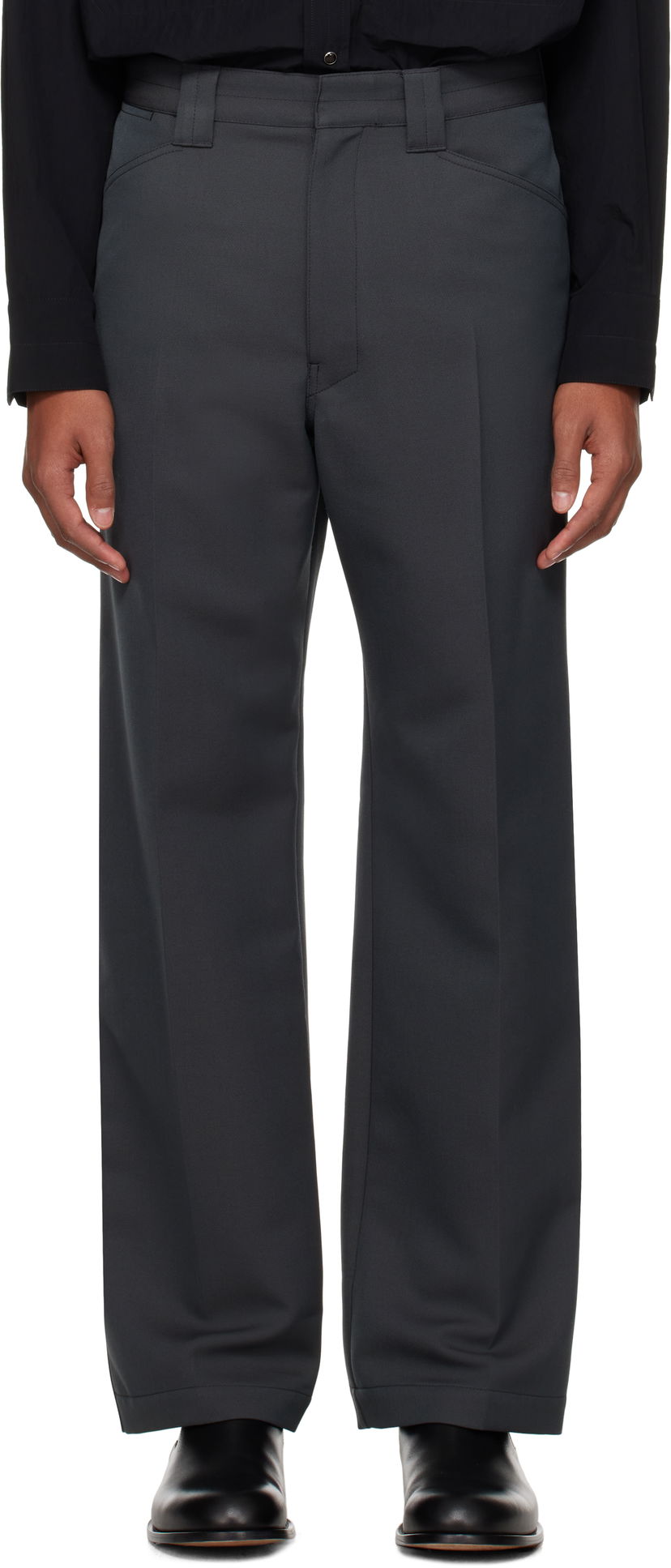Bukser LEMAIRE LEMAIRE Straight Trousers Grå | PA1148 LF483