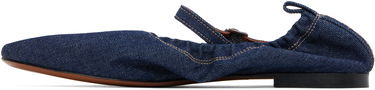 Tøj MAISON KITSUNÉ Maison Kitsuné Denim Ballerina Flats Blå | NW04302WW0081, 2