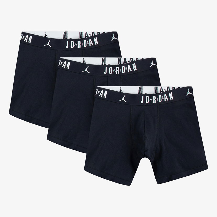 Boksere Jordan Jordan Flight Cotton Core 3-Pack Boxer Briefs Mørkeblå | JM0622-023