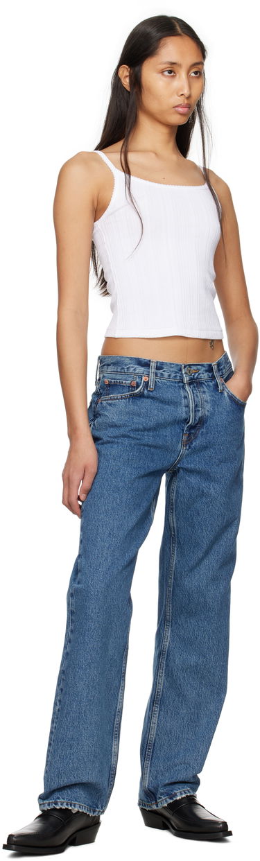 Tanktop RE/DONE Re/Done Hanes Edition Jolie Camisole Hvid | 865-02WVGRBTK, 3