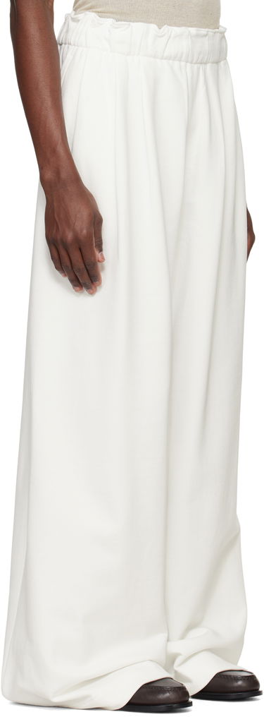 Joggingbukser Dries Van Noten Dries Van Noten Pleated Sweatpants Hvid | 251-021159-1610, 1