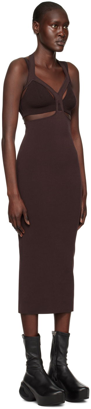 Kjole Dion Lee Dion Lee Interlink Midi Dress Brun | A7668R23, 1