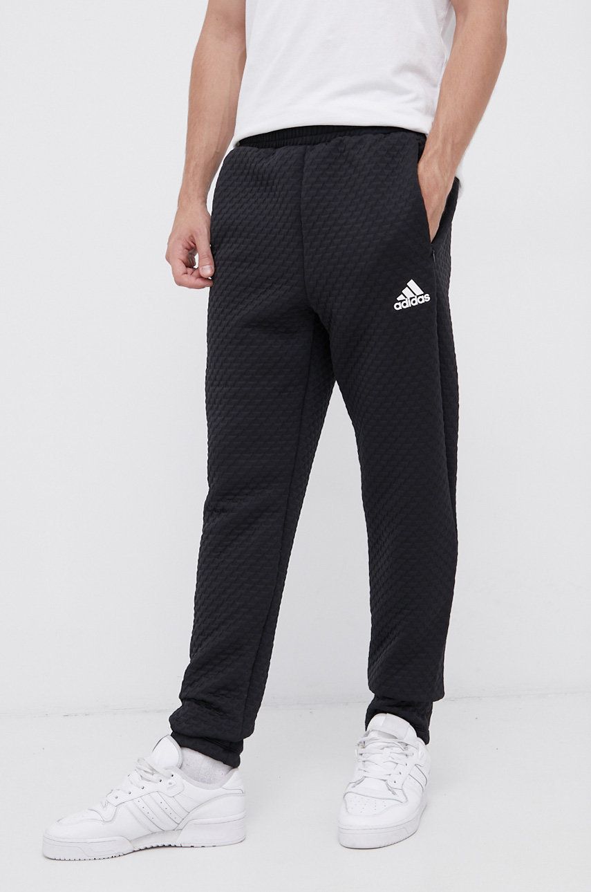 Joggingbukser adidas Performance Performance GT3743 Quilted Joggers Sort | GT3743, 0