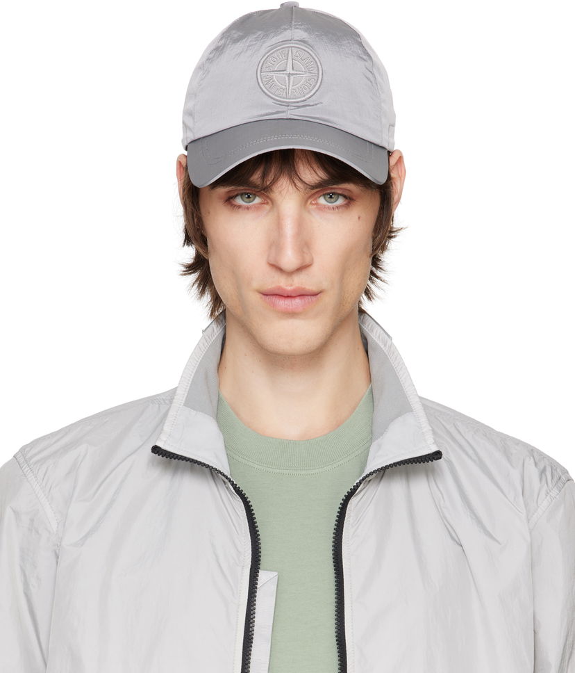 Kasket Stone Island Stone Island Nylon Metal Cap Grå | K1S159100995S0076