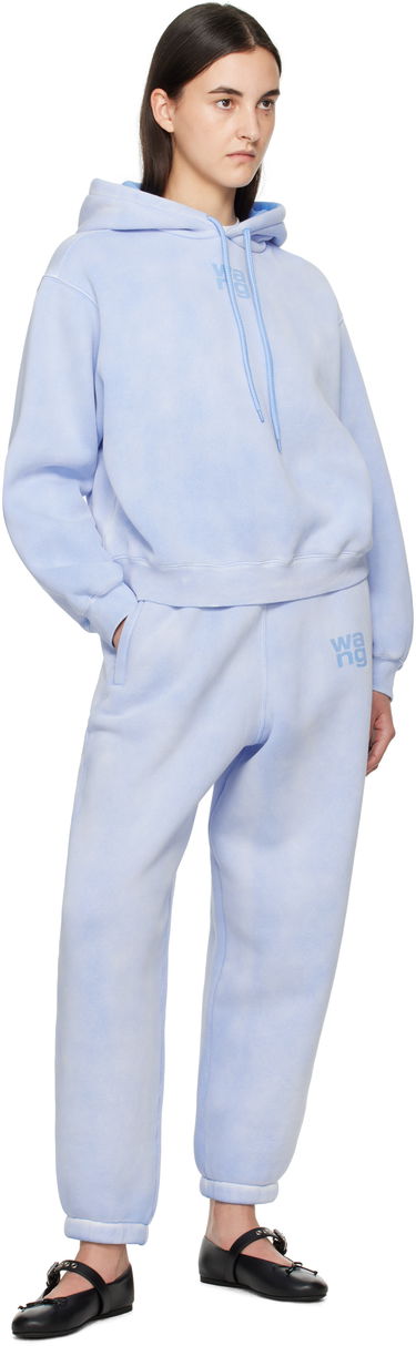 Sweatshirt Alexander Wang Alexander Wang Puff Logo Cropped Hoodie Blå | 4CC3242108, 3