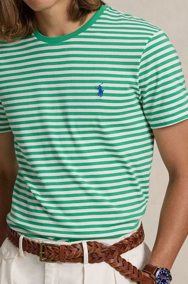 T-shirt Polo by Ralph Lauren Polo Ralph Lauren Striped T-Shirt Grøn | 710956828, 3