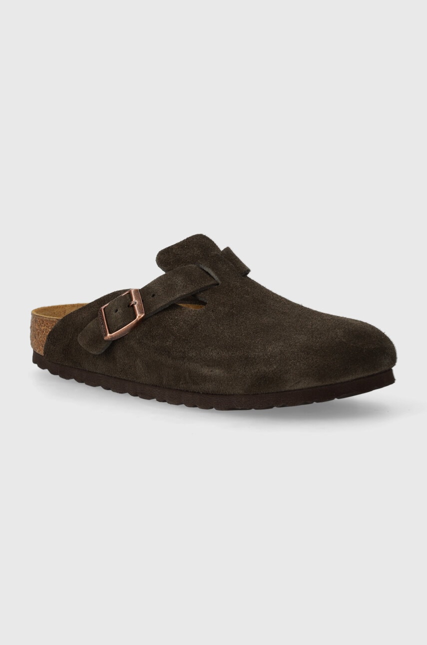 Sneakers og sko Birkenstock Birkenstock Boston Suede Clogs Brun | 1027460, 0
