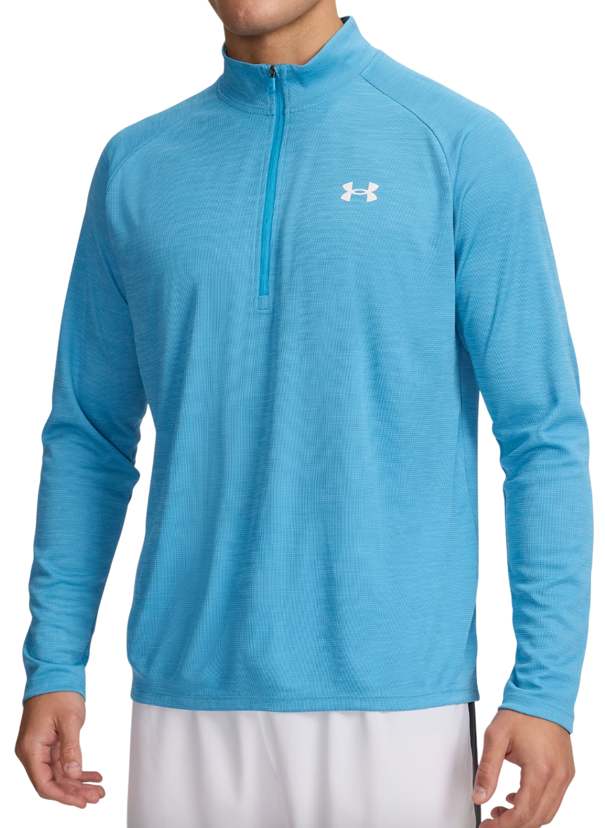 Sweatshirt Under Armour Tech Textured Long Sleeve 1/2 Zip Top Turkis | 1382797-453, 0