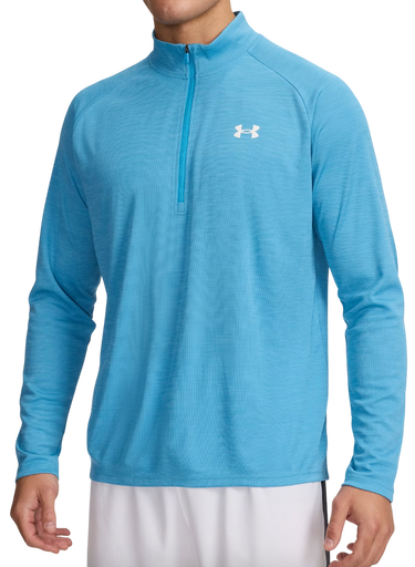 Sweatshirt Under Armour Tech Textured Long Sleeve 1/2 Zip Top Turkis | 1382797-453, 0
