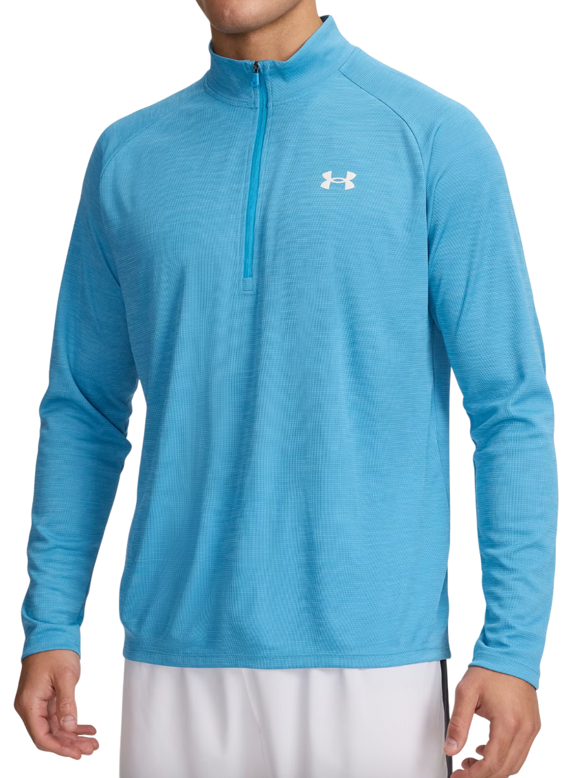 Sweatshirt Under Armour Tech Textured Long Sleeve 1/2 Zip Top Turkis | 1382797-453