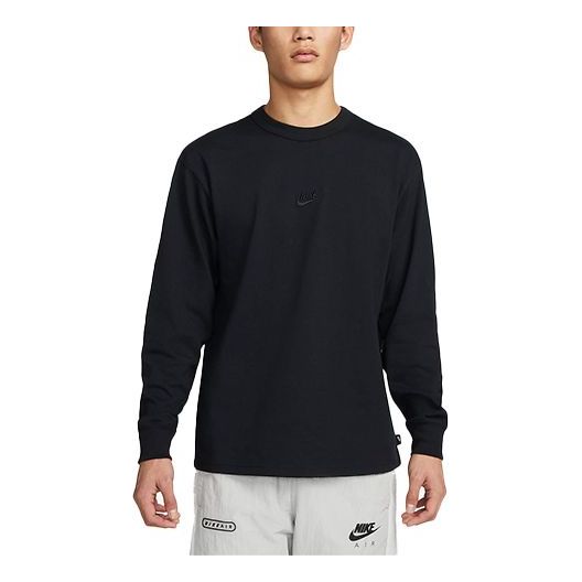 Sweater Nike Sportswear Premium Essentials Long Sleeves T-Shirt Sort | DO7391-010