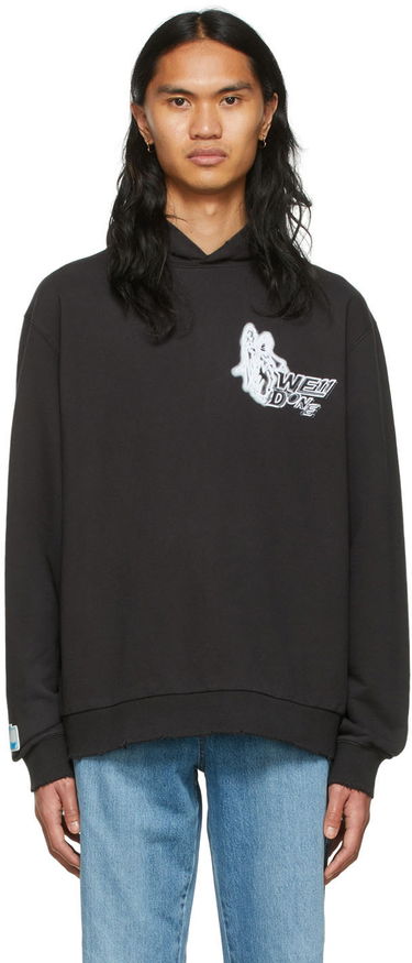 Sweatshirt We11done We11done Cotton Graphic Hoodie Sort | WD-TH1-22-549-U-BK, 0