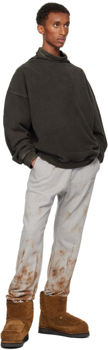 Sweater We11done Standard Logo Turtleneck Sweatshirt Grøn | WD-TS3-24-731-U-BK, 3