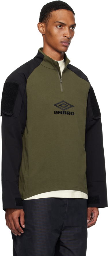 Sweatshirt Umbro Umbro Tactical Half Zip Sweatshirt Grøn | UBMW0254JY68, 1