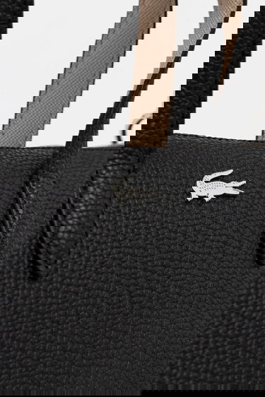 Mulepose Lacoste Pebbled Mini Tote Bag with Shoulder Strap Sort | NF5126AA, 3